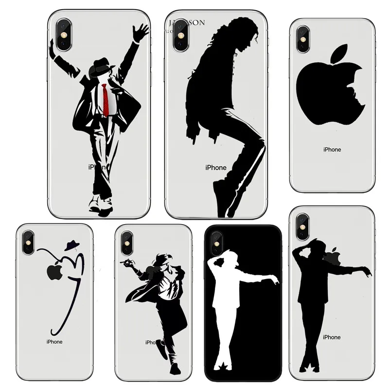 Чехол для телефона Cantor King of Pop MJ Майкл Джексон мягкий чехол из ТПУ iPhone 4 5 6 7 Plus 8