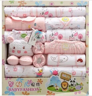 New 2015 Baby Gift Set thick high-grade cotton clothes suit newborn baby 18pcs | Детская одежда и обувь