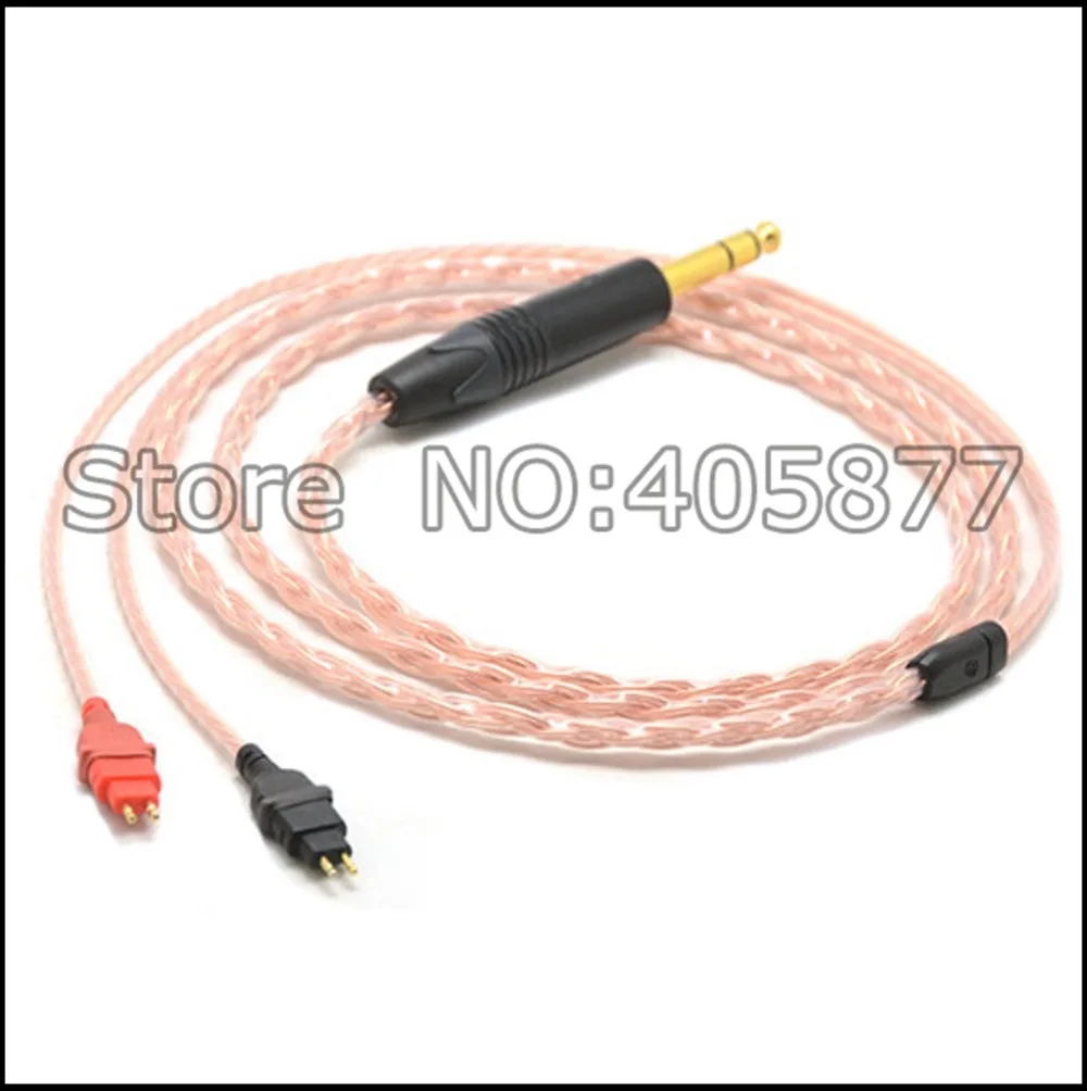 Высококачественные наушники Cable1/4 6 35 мм DIY Hi-end 8 ядер 5n Pcocc медные обновленный