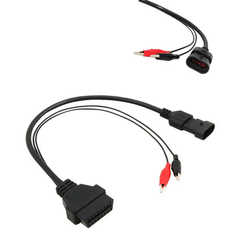 OBDII 3Pin до 16Pin диагностический Удлинительный кабель для сканирования Fiat Alfa Lancia 3