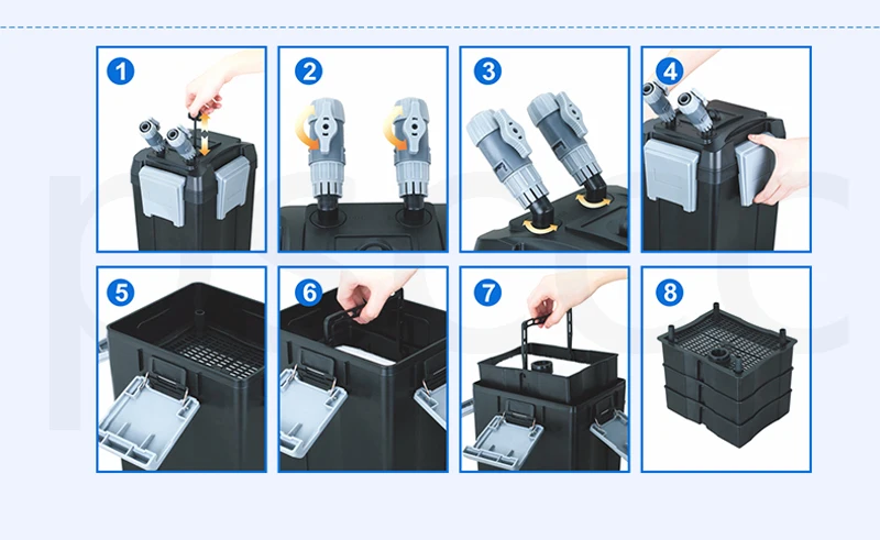 BOYU FEF230 FEF280 FEF230A FEF280A аквариум внешний биохимический фильтр FEF-230 FEF-280 FEF-230A FEF-280A фильтр для очистки воды