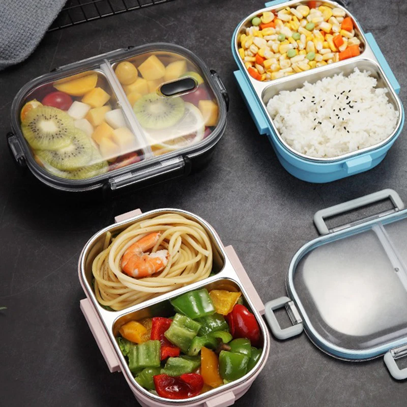 650 мл японский Портативный Ланч бокс для детей школы 304 Нержавеющая Сталь Bento