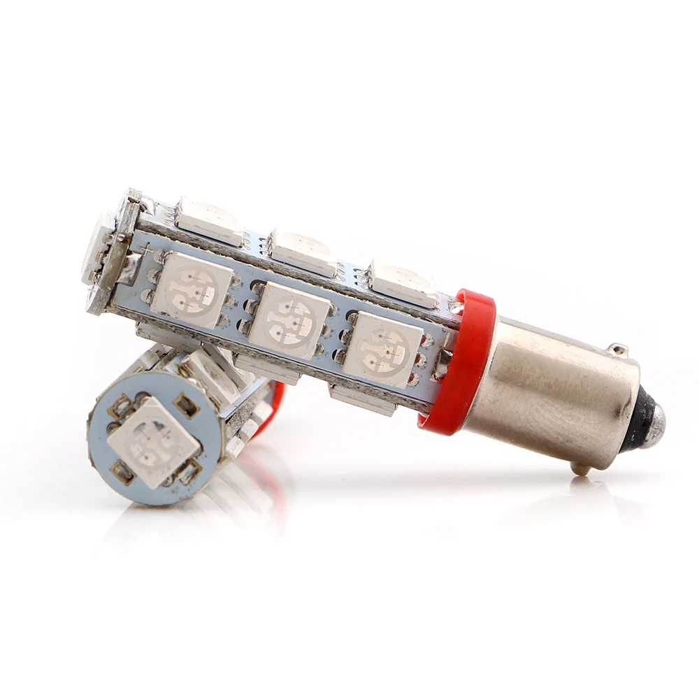 2 шт./лот BA9S 5050 13 SMD 12V 24V DC подсветка карты T4W T11 16111 16113 1895 автомобиля 13led интерьерные
