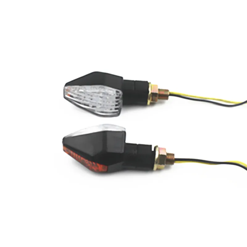 

12v Universal Motorcycle Black LED Turn Signal Indicators Light Amber Blinker Light Dual Sport bike Cruiser Bobber Touring