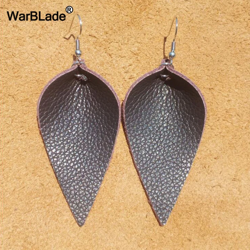 WarBLade модные серьги-капли из натуральной кожи для женщин богемные длинные Подвески Висячие серьги-капли Femme эффектные ювелирные изделия