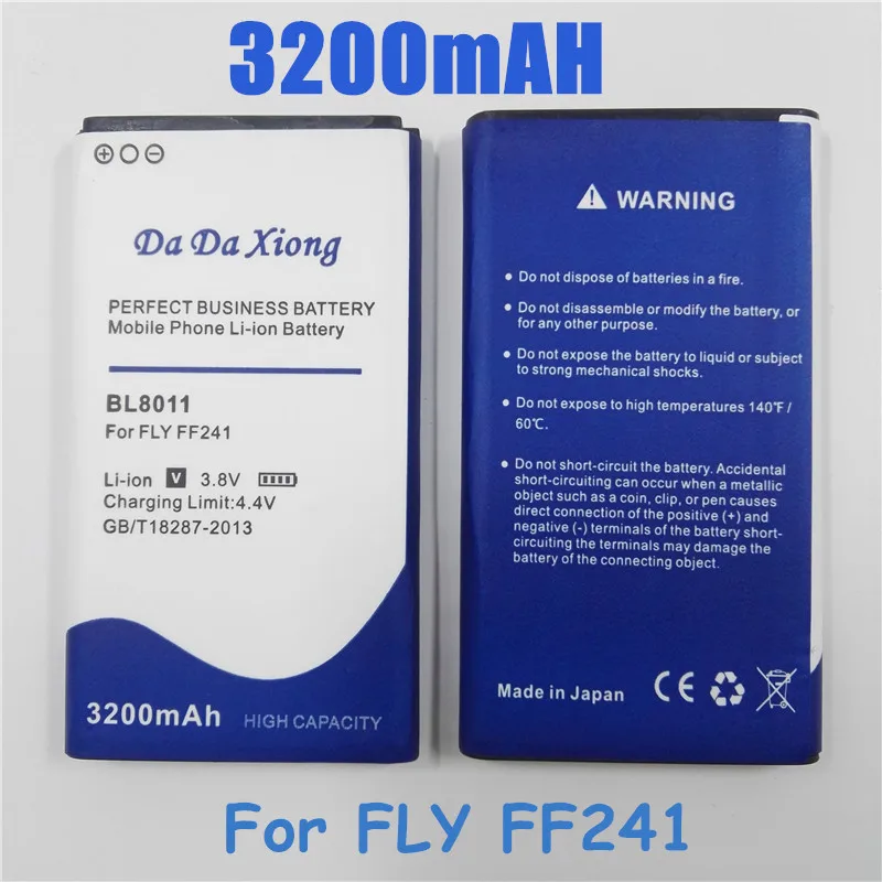 Новый аккумулятор большой емкости BL8011 3200 мА · ч для Fly FF241 | Мобильные телефоны и