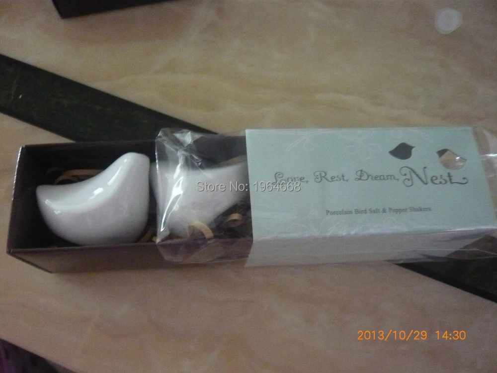14 шт./лот свадебный подарок керамический фарфор любовь птица соль и перец шейкеры