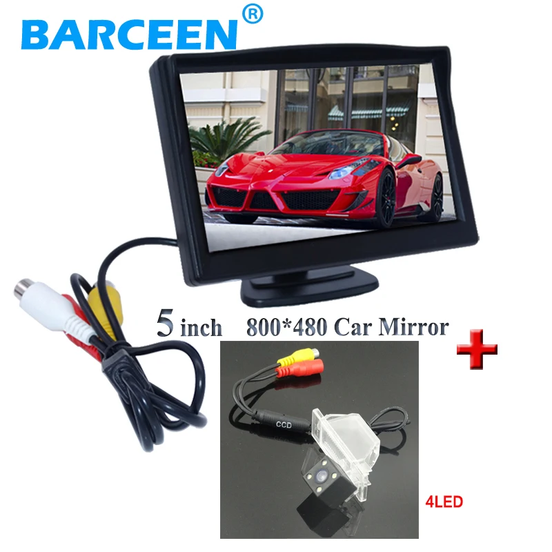 

5" car display monitor TFT lcd+glass lens material car reversing camera for NISSAN QASHQAI /X-TRAIL for Peugeot 307 Hatchback