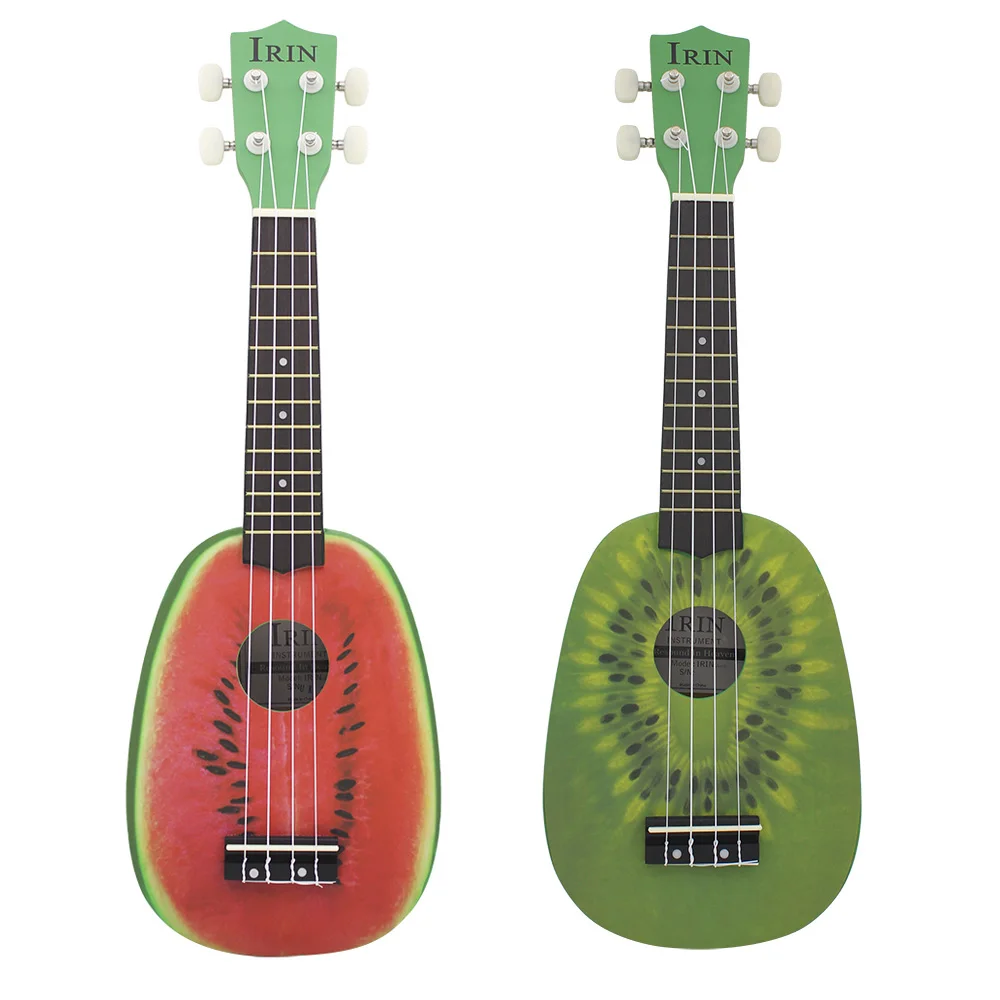

21 дюйм Ukelele 4 струны Красочный милый арбуз липы струнный музыкальный инструмент Рождественский подарок