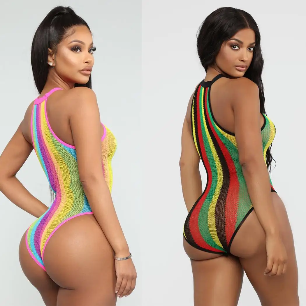 Женское повседневное без рукавов в полоску прозрачное ребро пляжное и т. д.