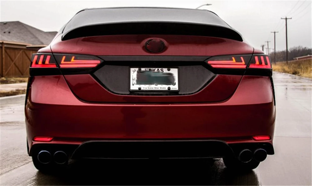 Автомобильная проблесковая 1 комплект для Toyota camry тормоз заднего хода хвост светильник светодиодный фонарь светильник хвост светильник сборки номерной знак лампа заднего вида парковки светильник