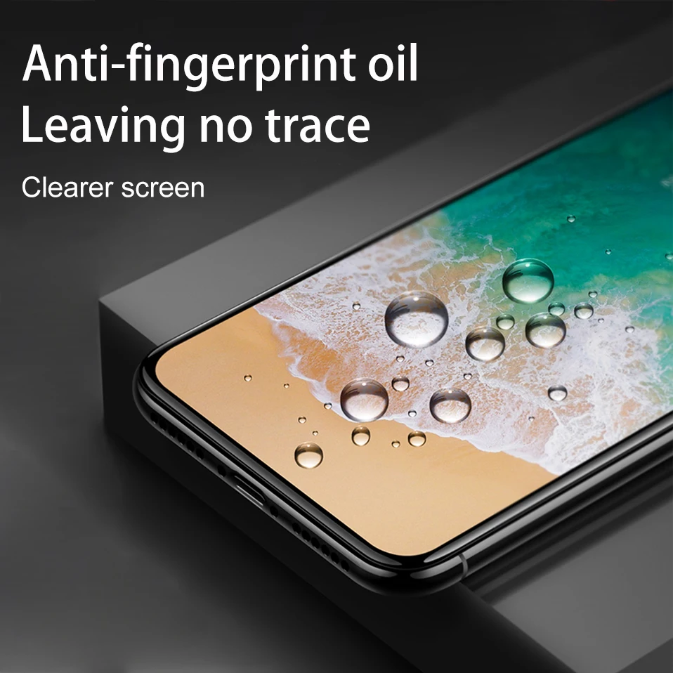 Защитное стекло для iPhone X защитное Flim полное покрытие краев изогнутое 6 6S 7 8 Plus