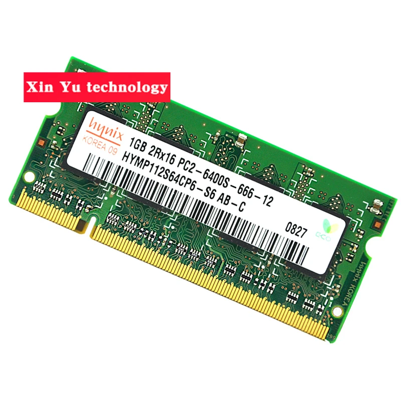 Пожизненная гарантия для hynix DDR2 1 ГБ 800 МГц PC2-6400S аутентичный DDR 2 1 г ноутбук память ноутбук ram 200PIN SODIMM