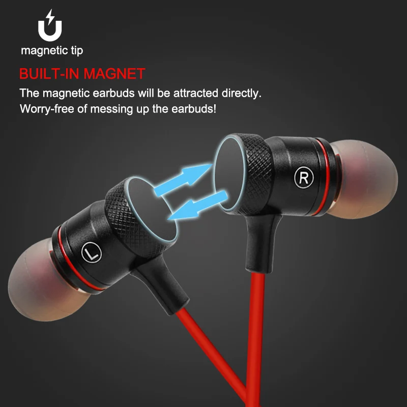 Magift9 Новый Беспроводной Bluetooth 4.1 Головки магнитные наушники Поддержка aptX