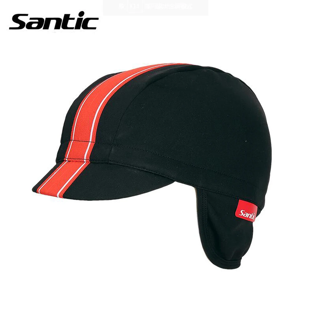 

Mens Cycling Cap Winter Windproof Warm Riding Earmuffs Cover Santic Sports Bike Riding Cap Bandana Sports Ski Running Quick Dry