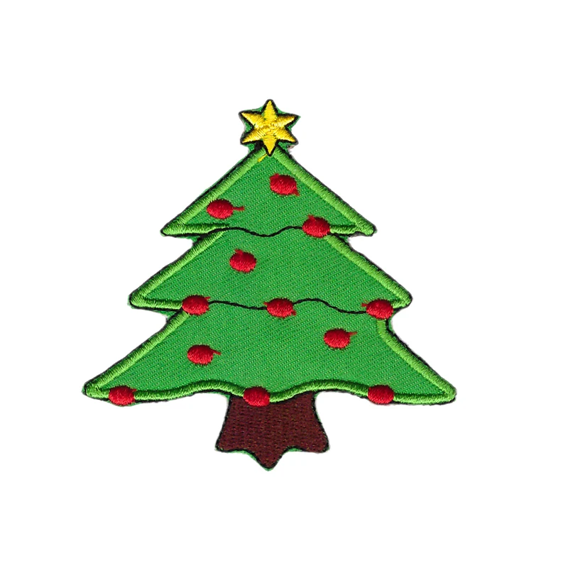 Украшения для рождественской елки X'mas Sew Iron on патч-мотив вышитый значок | Дом и