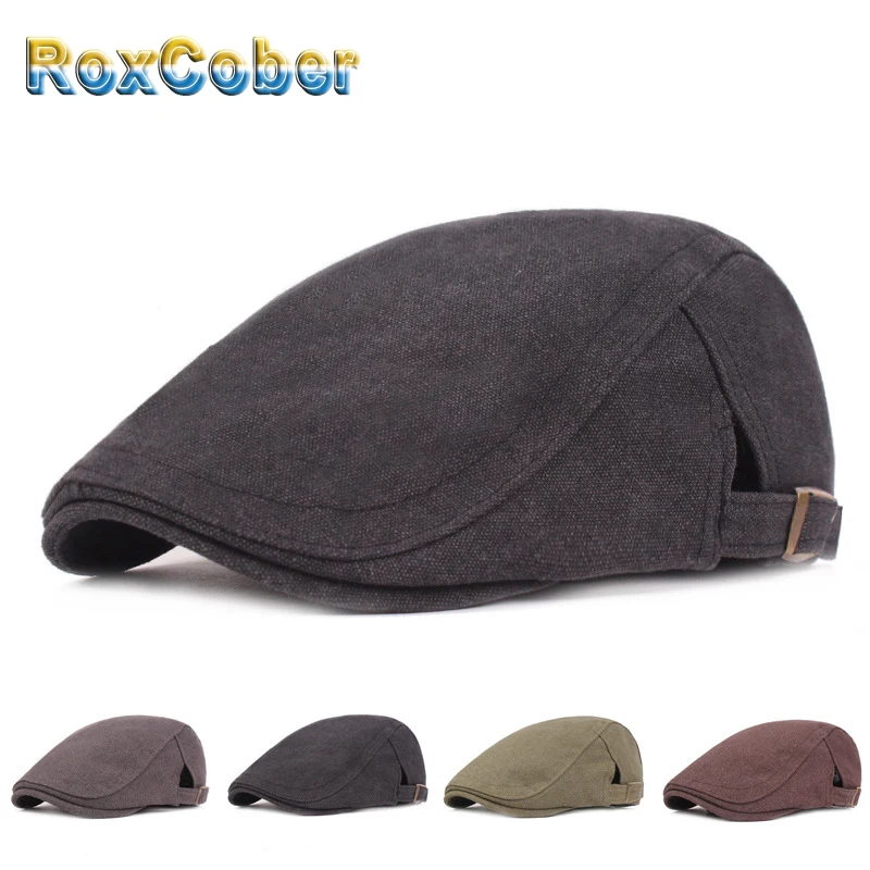 Шапка RoxCober осенне-зимняя плоская 100% хлопок шляпа в стиле Гэтсби | Аксессуары для