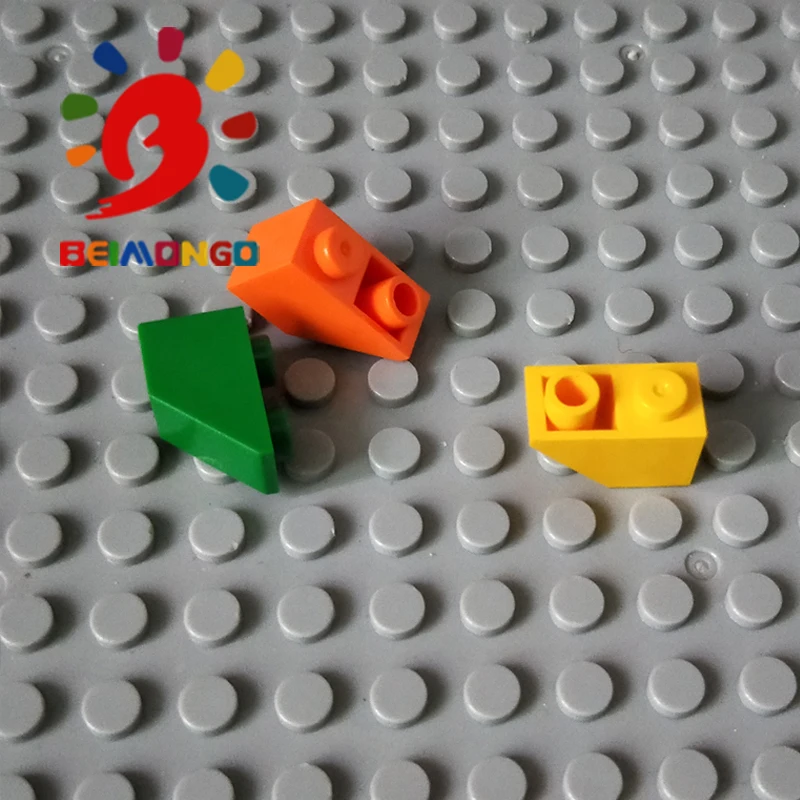Бесплатная доставка! Строительные блоки BEIMONGO черепица на крыше 1x 2/45 перевернутый