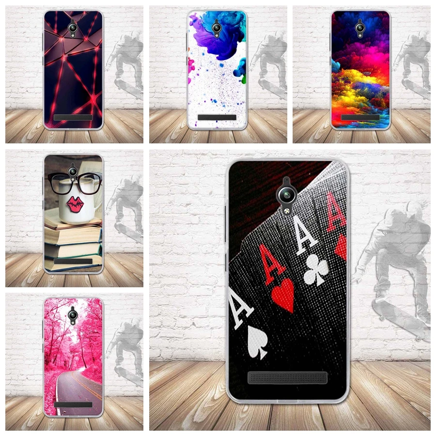 Роскошный силиконовый чехол с 3D принтом для Asus Zenfone Go ZC500TG мягкий из ТПУ ZC ZC500 500 500TG