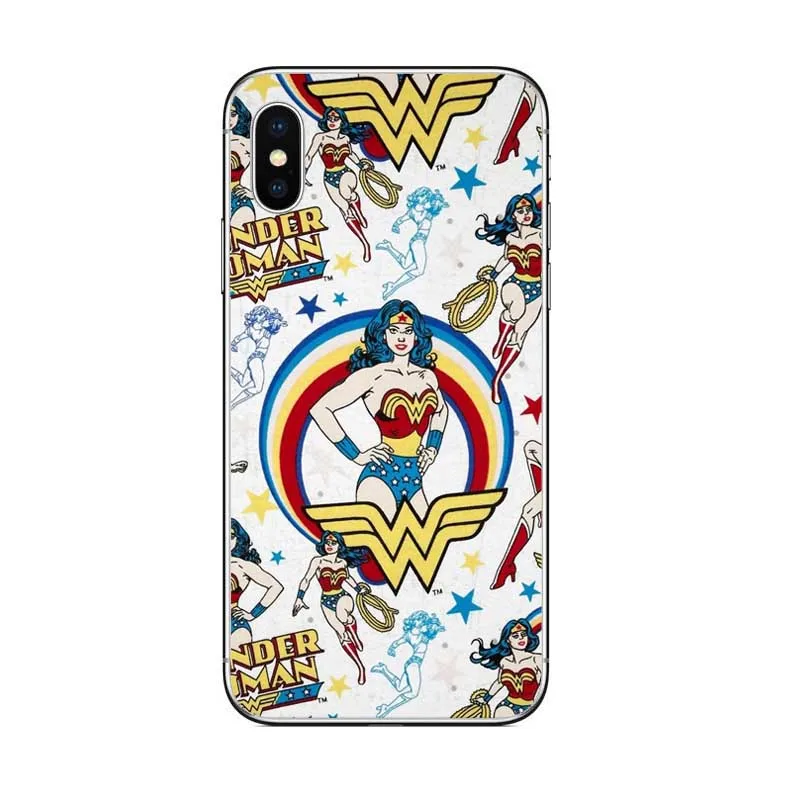 Чехол Seracase Wonder Woman для iphone 11 PRO MAX 5S SE 6 6S XR XS 7 7PLUS X 8 8PLUS жесткий пластиковый корпус|case