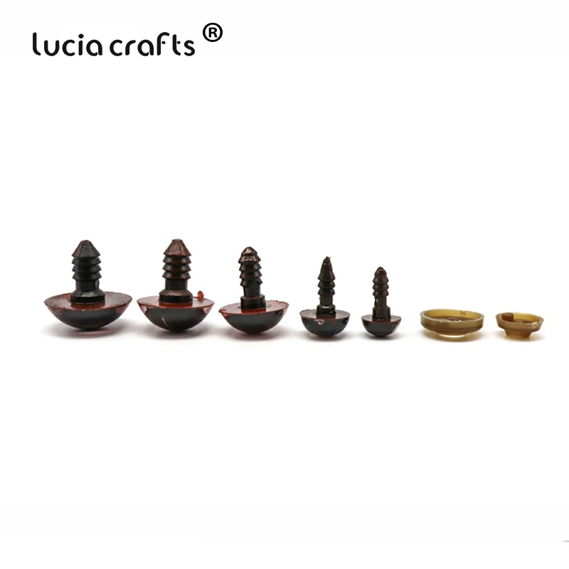 Lucia crafts, 10 пар/20 пар, детская пластиковая игрушка для рукоделия, куклы, глаза, пластиковые безопасные глаза, сделай сам, кукольные аксессуары ручной работы K0919
