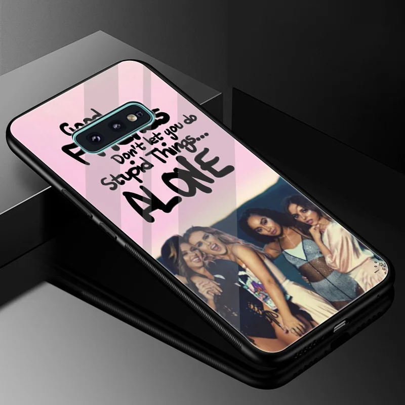 Чехол из закаленного стекла little mix для Samsung Galaxy A10 A20 A30 A40 A50 A60 A70 S7 Edge S8 S9 Plus Note 8 9 S10 |