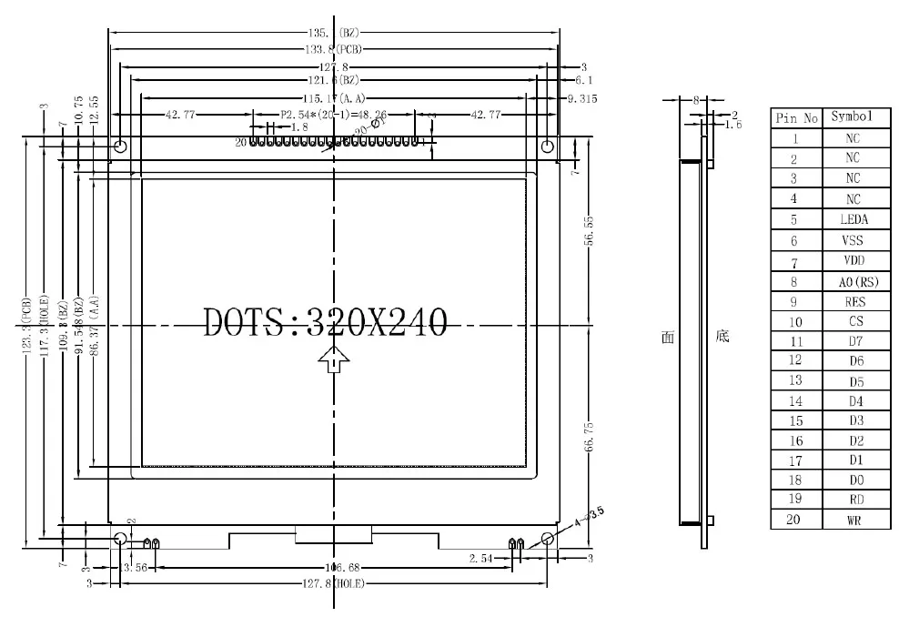 5," 320X240 320240 Графический ЖК-модуль дисплей панель экран LCM с ST75320 контроллер Серый ЖК-дисплей, поддержка последовательного SPI