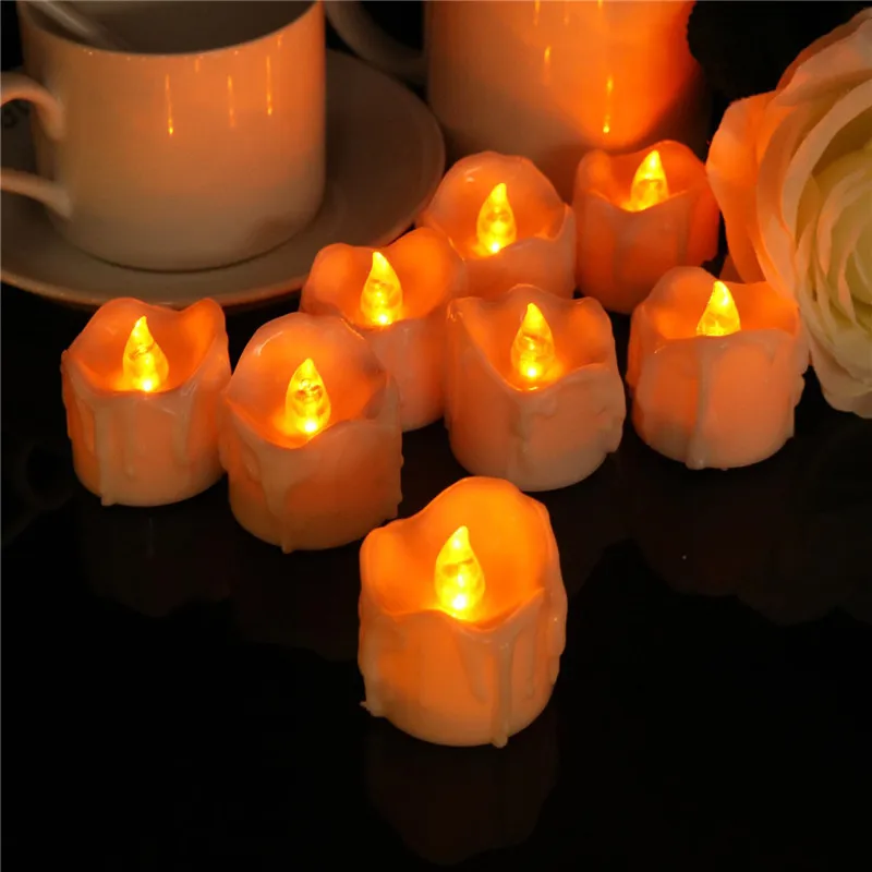 Набор из 6 мерцающих свечей с таймером Электронная батарея bougie mariage Tealight anniversaire