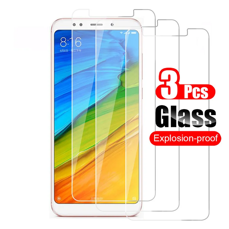 3 шт закаленное стекло для Xiaomi Redmi Note 5 Pro Защита экрана Защитная стеклянная пленка 9 H|Защитные стёкла и плёнки