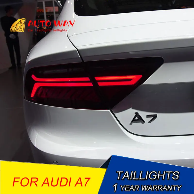 Автомобильный Стайлинг задние фонари чехол для Audi A7 задний фонарь 2012- светодиодный Audi A7 задние фонари задний багажник drl+ сигнал+ тормоз+ ревер