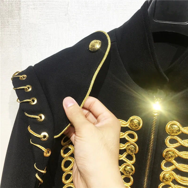 Модные золотые для мужчин пиджаки женщин куртка Королевское Платье Slim Fit Блейзер