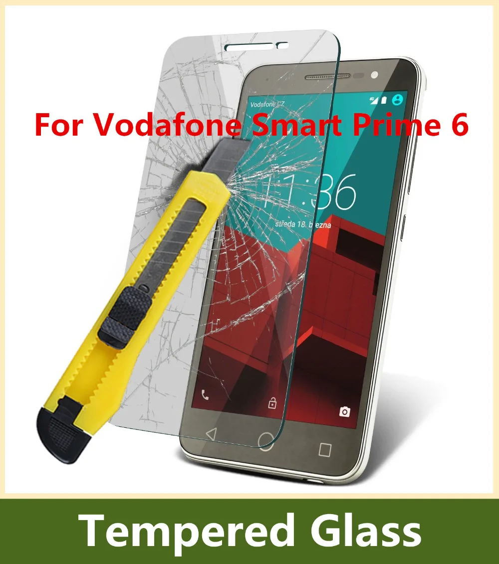 

Взрывозащищенное Закаленное стекло 0,3 мм для Vodafone Smart Prime 6, Защитная пленка для экрана с инструментами для очистки