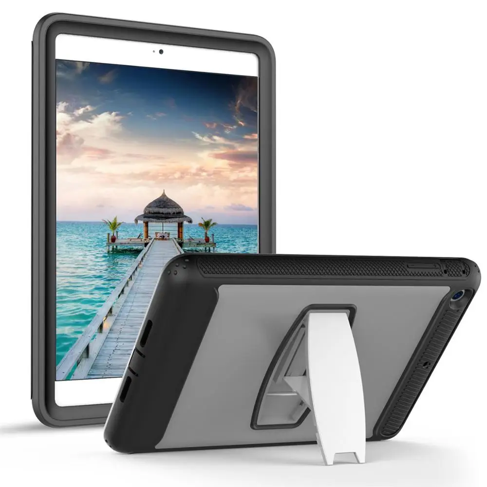 Серебристый Силиконовая прочная Противоударная подставка чехол для ipad Air 2/Pro 9,7 полная защита чехол для apple ipad 9,7 A1822 A1823 - Цвет: Серебристый