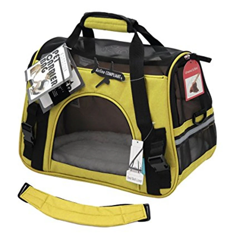 Авиакомпания утверждена перевозчики для домашних животных с флисовой кроватью