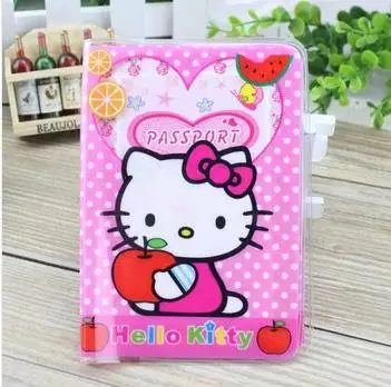 Прекрасный рисунок Hello kitty cat стерео узоры Обложка для паспорта удостоверение