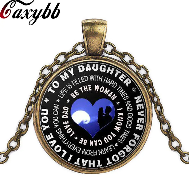 Ожерелье с круглой подвеской Я тебя люблю | Украшения и аксессуары