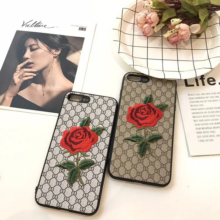 3D рельефный кружевной чехол для iPhone X Xr Xs Max винтажная Розовая вышивка iphone 8 7 6s plus 5