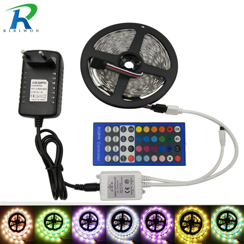 Светодиодная лента 5 м 10 М 5050 SMD гибкая RGB RGBW светодиодная полоса освещения Диодная