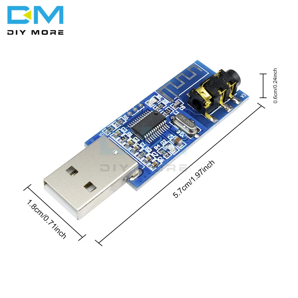 USB Bluetooth 4 0 аудио приемник беспроводной модуль голосовой плеер со светодиодной