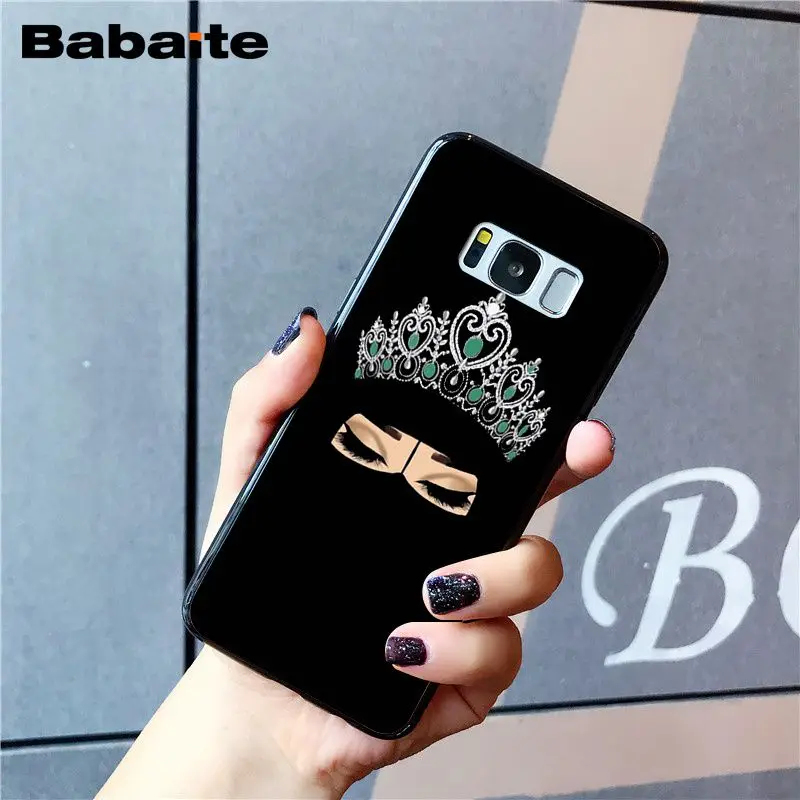 Babaite женский хиджаб для лица Мусульманский Исламский грил глаза PhoneCase для samsung Galaxy S9 S7 edge S10 Plus S10E S10lite S8 plus S5 M10