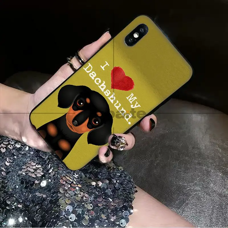 A7 Babaite я люблю свою собака Йоркширский терьер Papillon боксер Coque Оболочка Чехол для телефона для iPhone 8 7 6 6S Plus X XS MAX 5 5S SE XR Чехол для мобильного телефона s - Цвет: A7