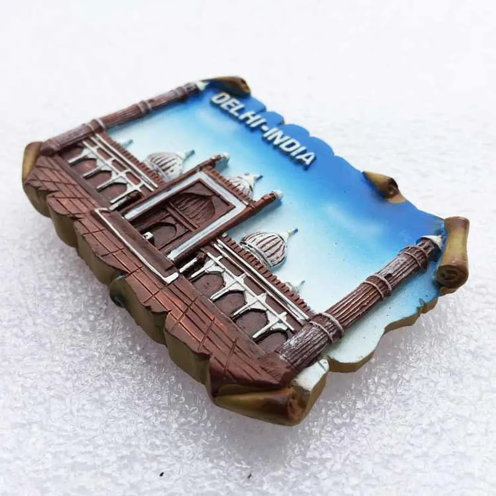 Resin 3D Fridge Magnets New Delhi India Jama Masjid Refrigerator Magnetic Stickers Home Decoration | Дом и сад