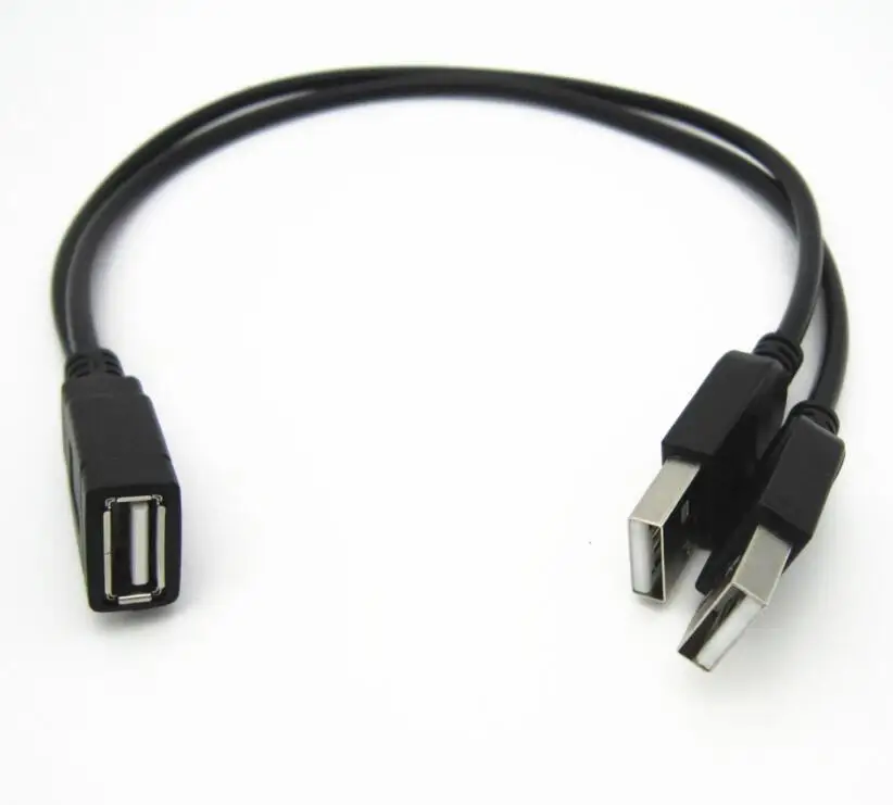 USB кабель с двумя штекерами 25 см 2 0|Компьютерные кабели и разъемы| |