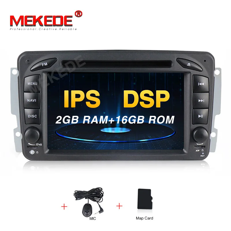 Mekede PX30 ips DSP android 9,0 Автомобильный gps dvd-плеер для Mercedes Benz W203 W208 W209 W210 W463 Vito Viano W163 gps-навигация - Цвет: Standard model