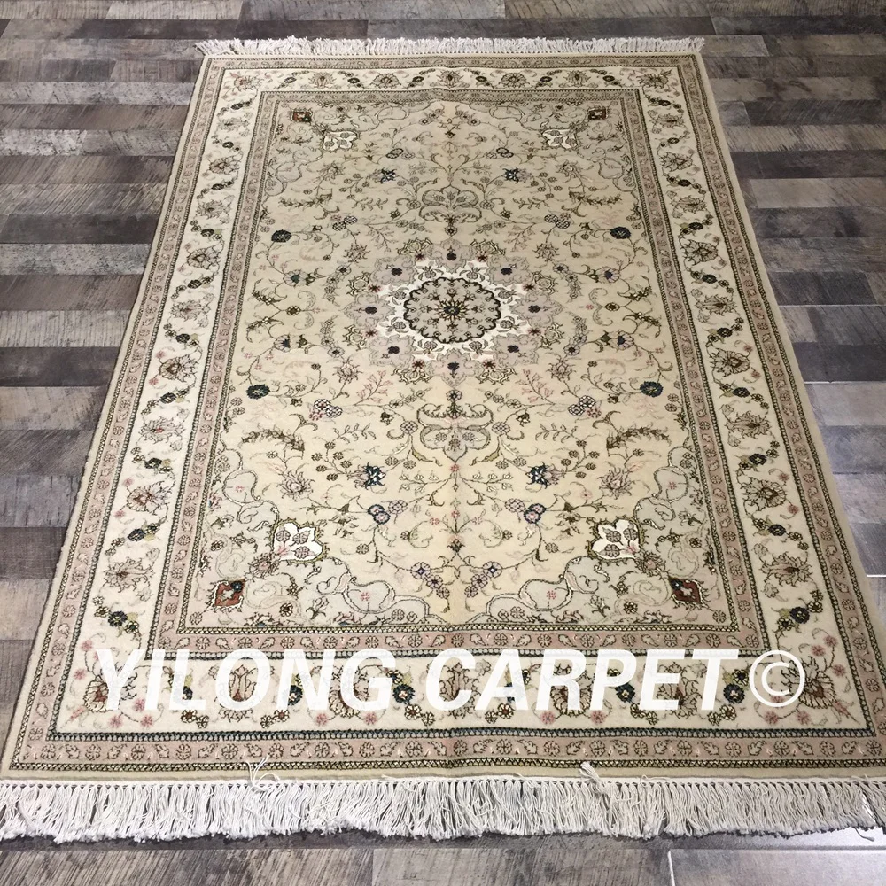 Yilong 4 'x 6' Китайский шерстяной шелковый ковер ручной работы в персидском стиле