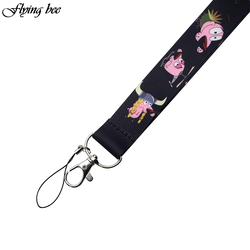 Flyingbee творческая тема мультфильм значок ID Lanyards/Забавный шнурок для телефона