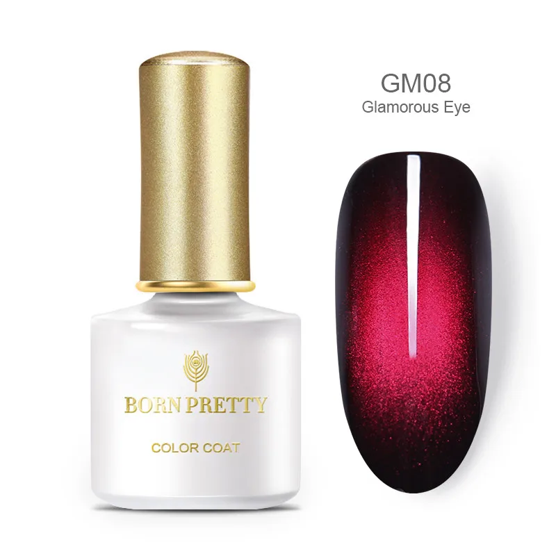 Glamorous BPGM08 BORN PRETTY 6 мл Гель-лак для ногтей магнитный эффект кошачьих глаз УФ-гель гламурный Хамелеон Гель-лак замачиваемый УФ светодиодный лак - Цвет: Glamorous BPGM08