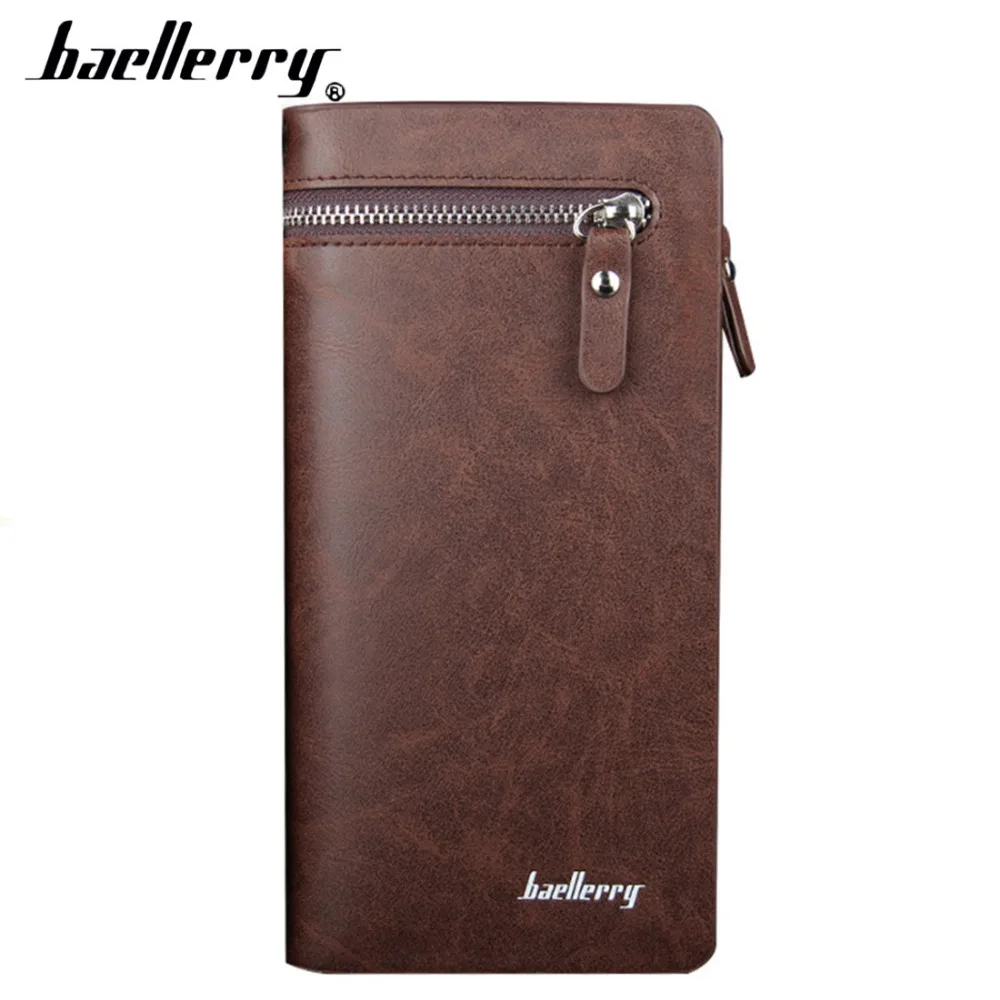 Baellerry модные мужские кошельки на кнопке длинный Браслет клатч Сумки Топ из