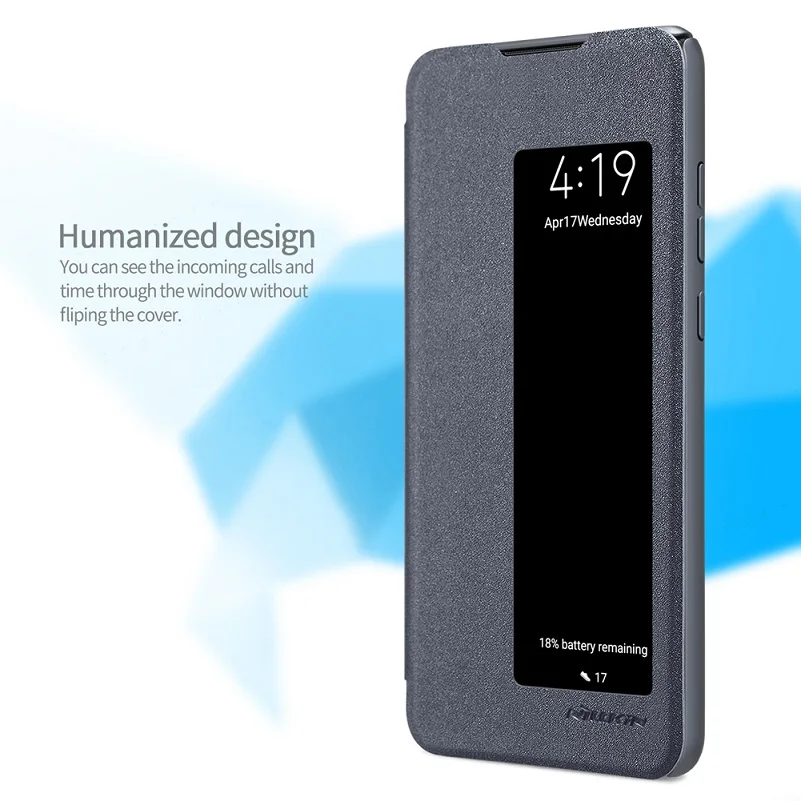 Чехол для Huawei P30 6 1-дюймовый чехол NILLKIN Sparkle с откидной крышкой функция smart wake up