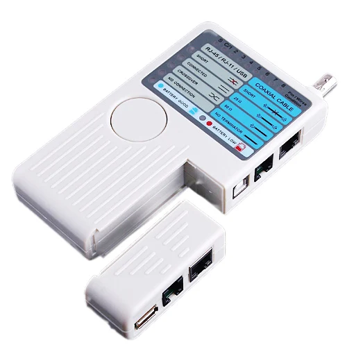 RJ11 RJ45 USB Кабель BNC 4-в-1 Удаленная LAN Кабельный тестер сетевой кабель метр для UTP STP